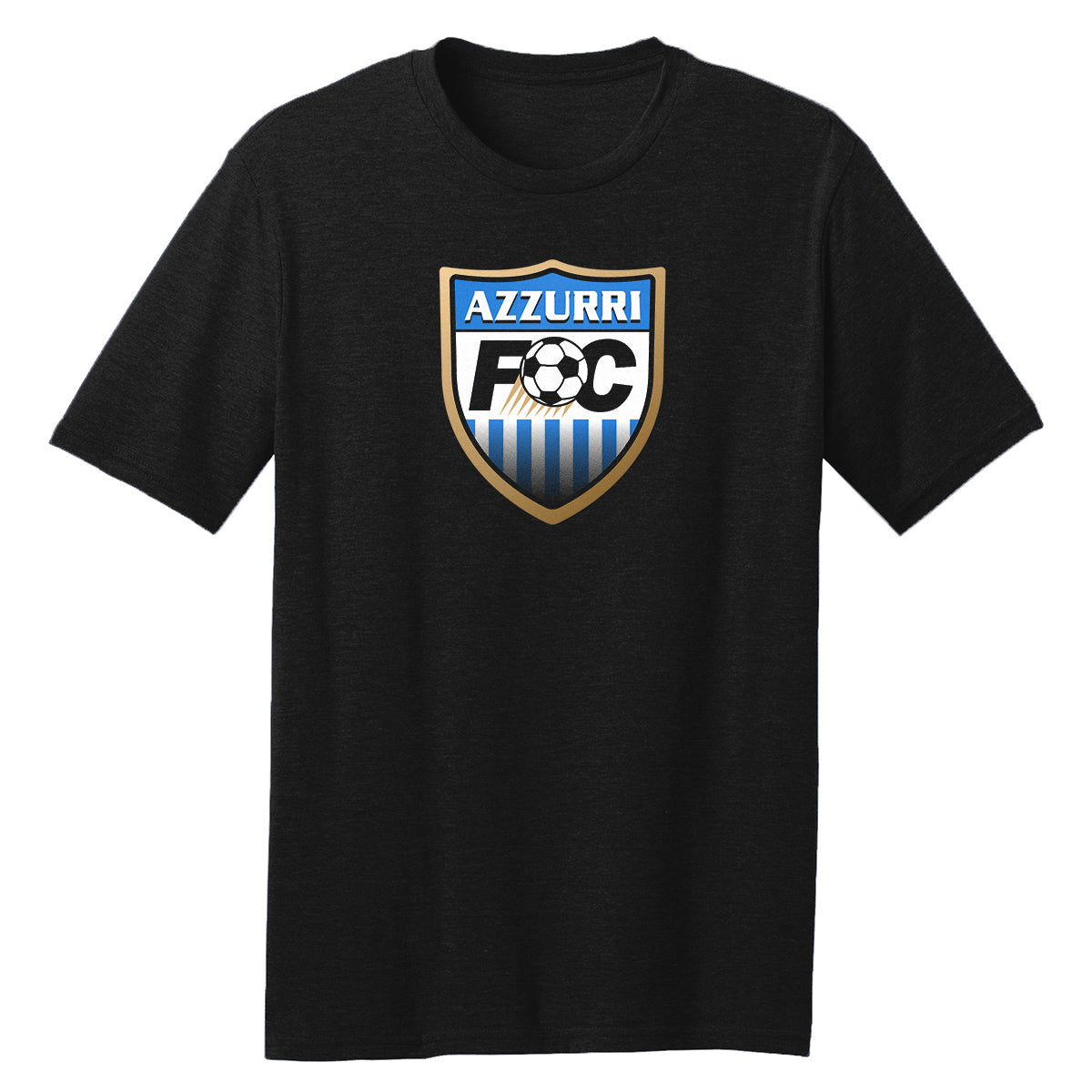 Azzurri FC Emblem Black T-Shirt