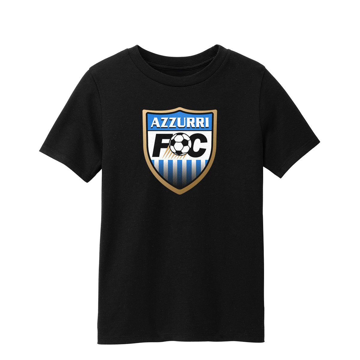 Azzurri FC Emblem Youth Black T-Shirt
