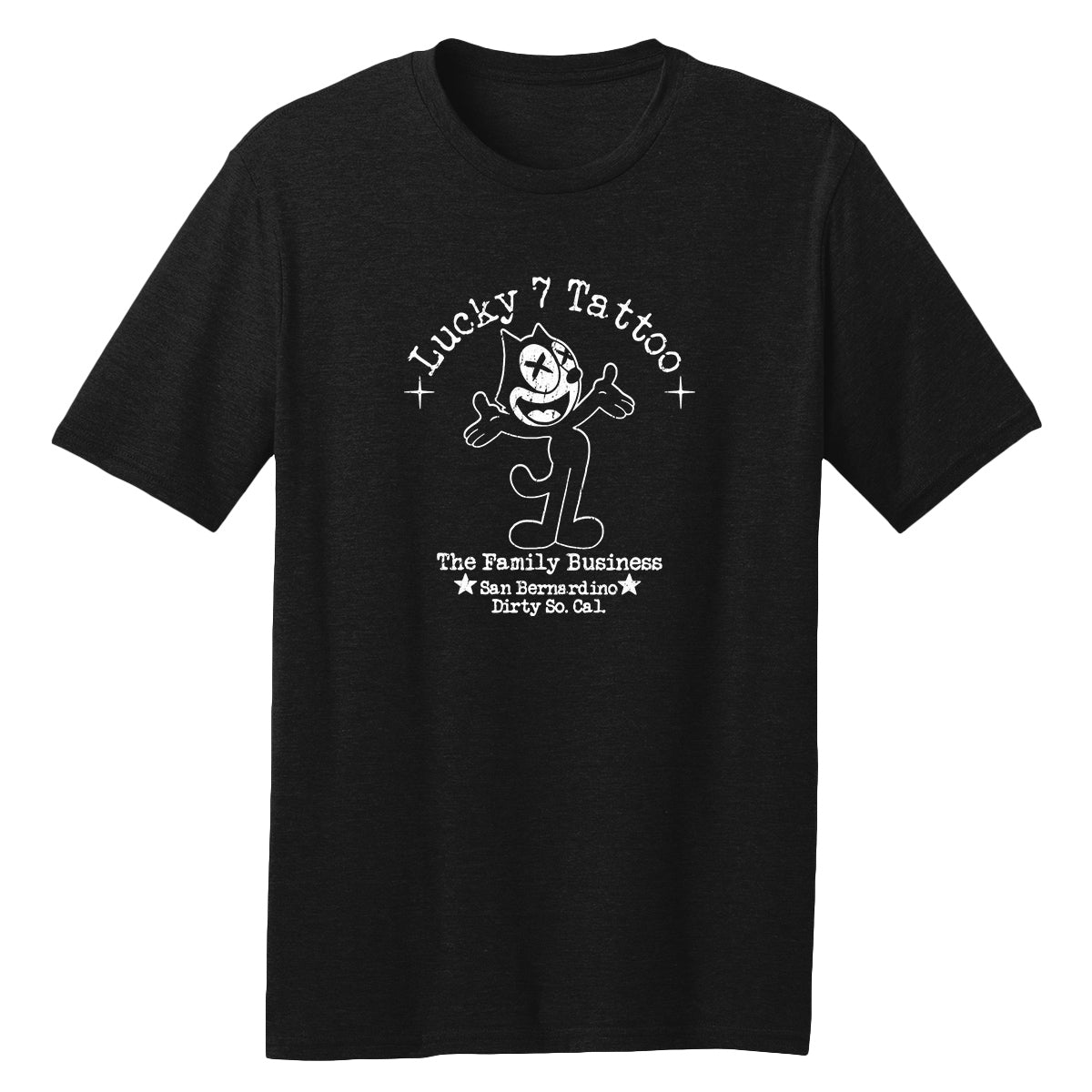 Lucky 7 Tattoo Dead Cat T-Shirt