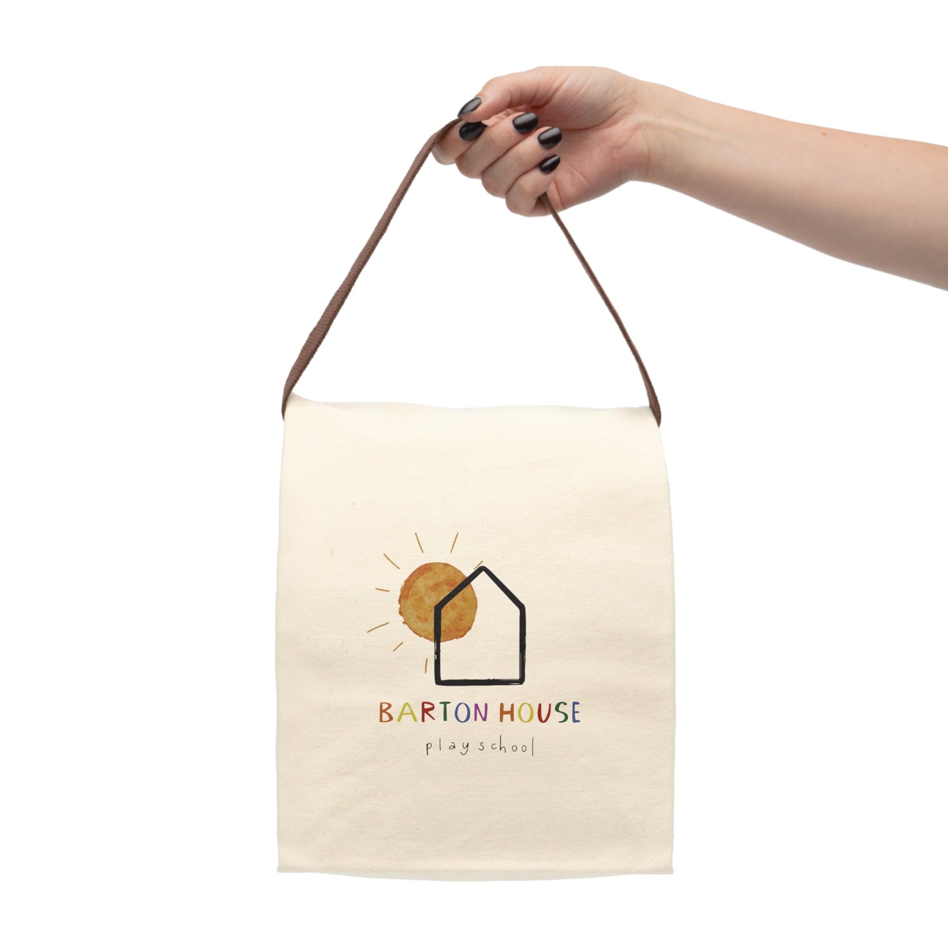 Barton House Canvas Lunch Bag With Strap