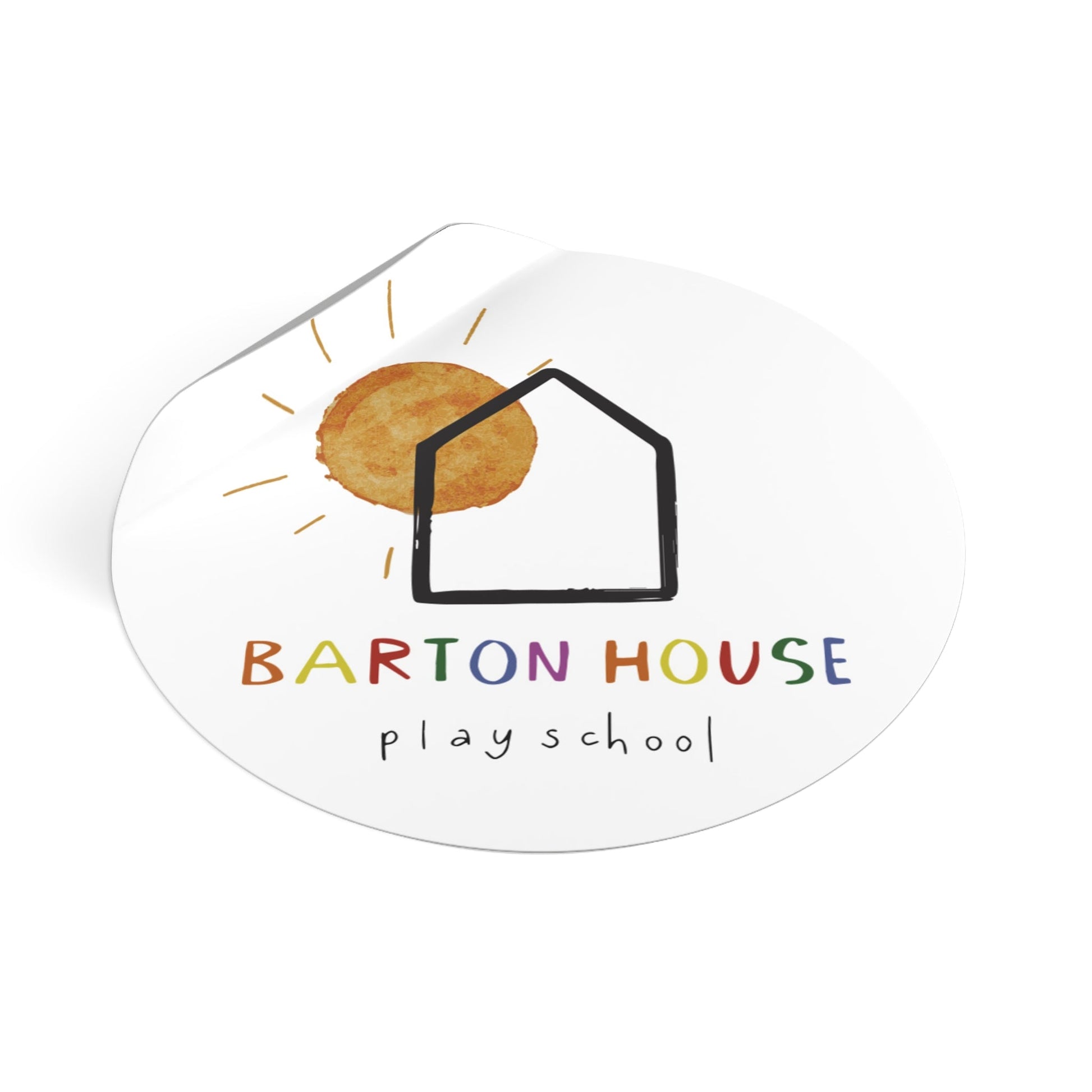 Barton House Round Vinyl Sticker