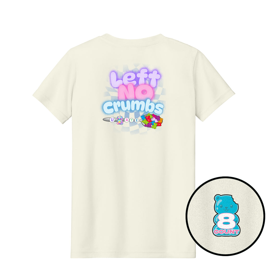 8 Count "Left No Crumbs" Youth Tee