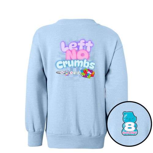 8 Count "Left No Crumbs" Youth Crewneck Sweatshirt