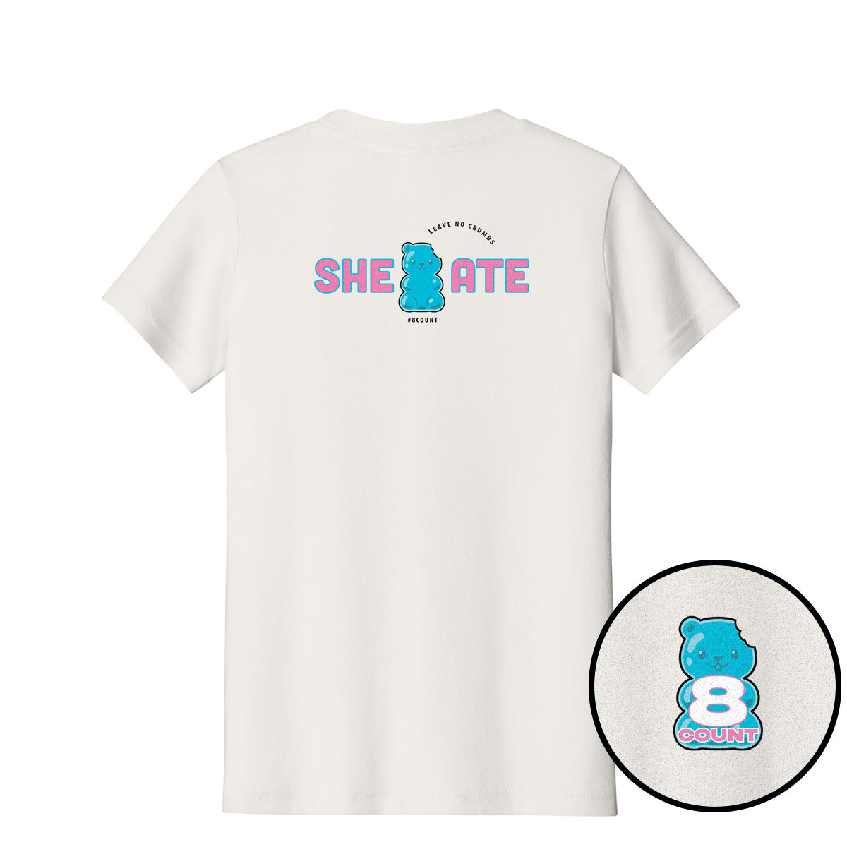 8 Count "She Ate" Youth Tee