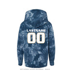 Azzurri Youth Midweight Navy Tie-Dyed Hoodie