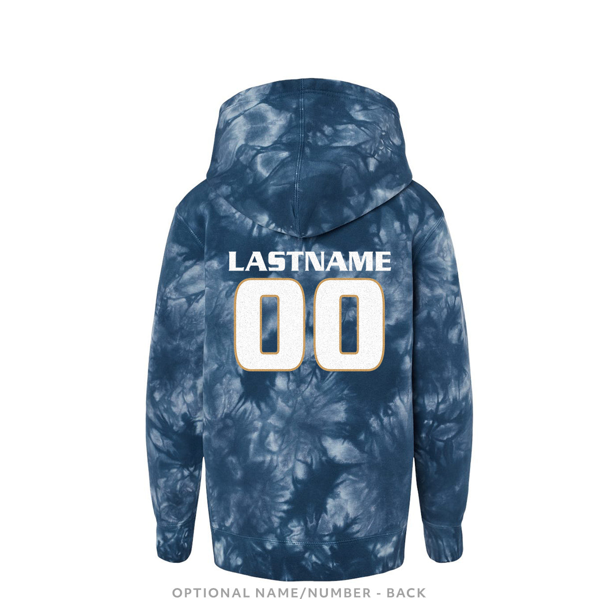 Azzurri Youth Midweight Navy Tie-Dyed Hoodie