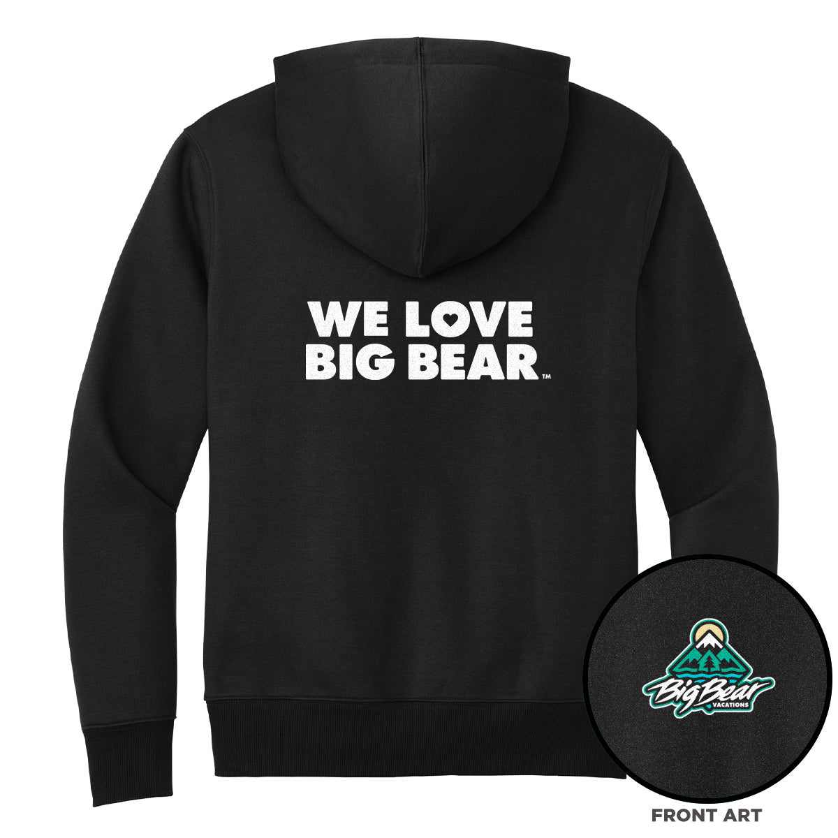 Big Bear Vacations "We Love Big Bear" Premium Hoodie