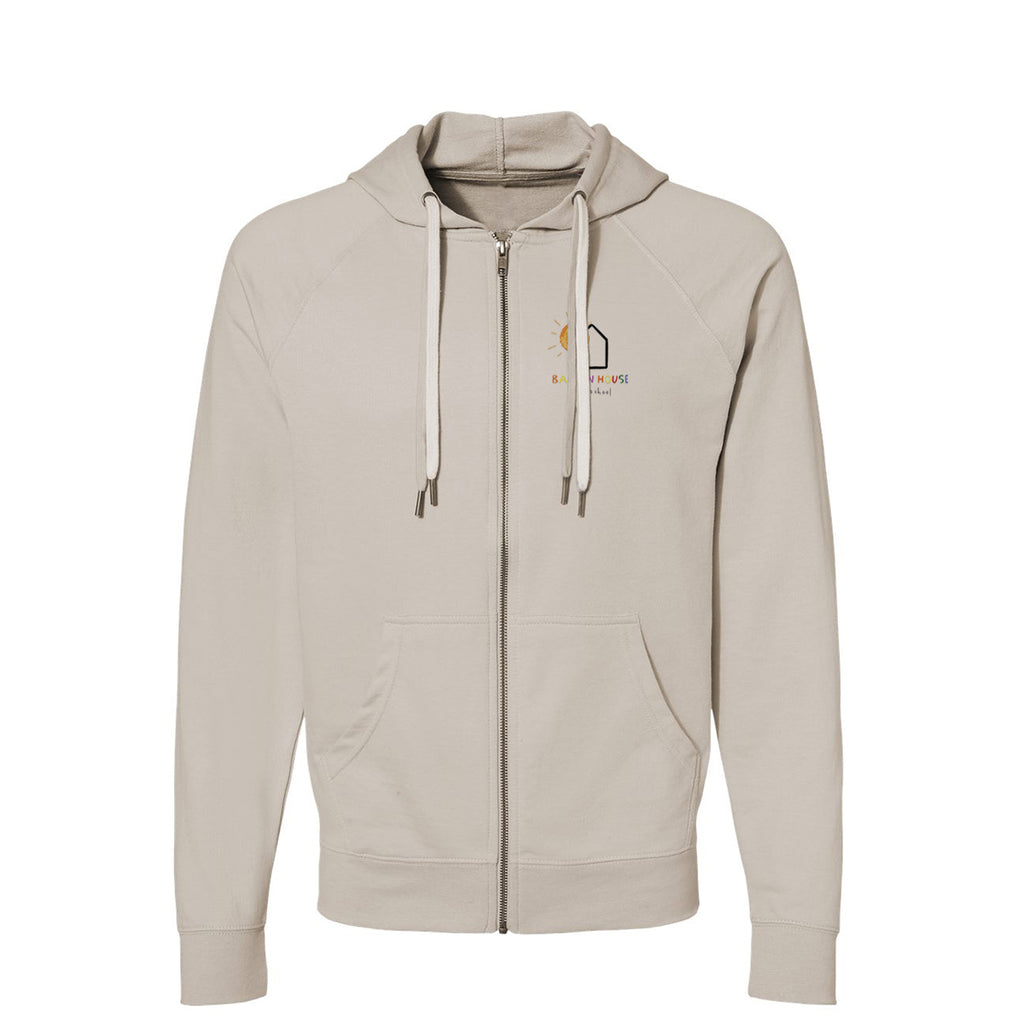 Barton House Lightweight Loopback Terry Full-Zip Hooded Sweatshirt