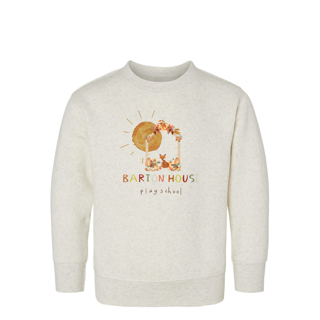 Barton House Autumn Fox Toddler Fleece Crewneck Sweatshirt