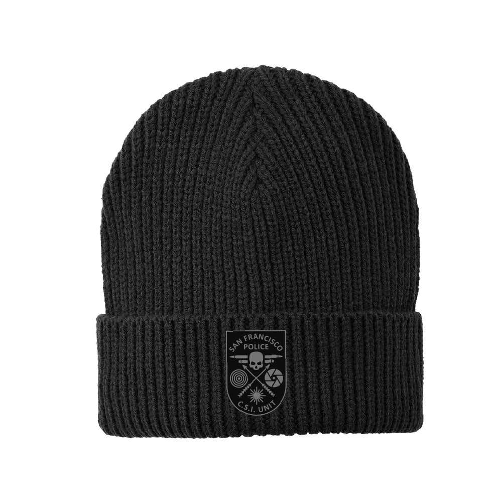SFPD CSI Unit Emblem Beanie