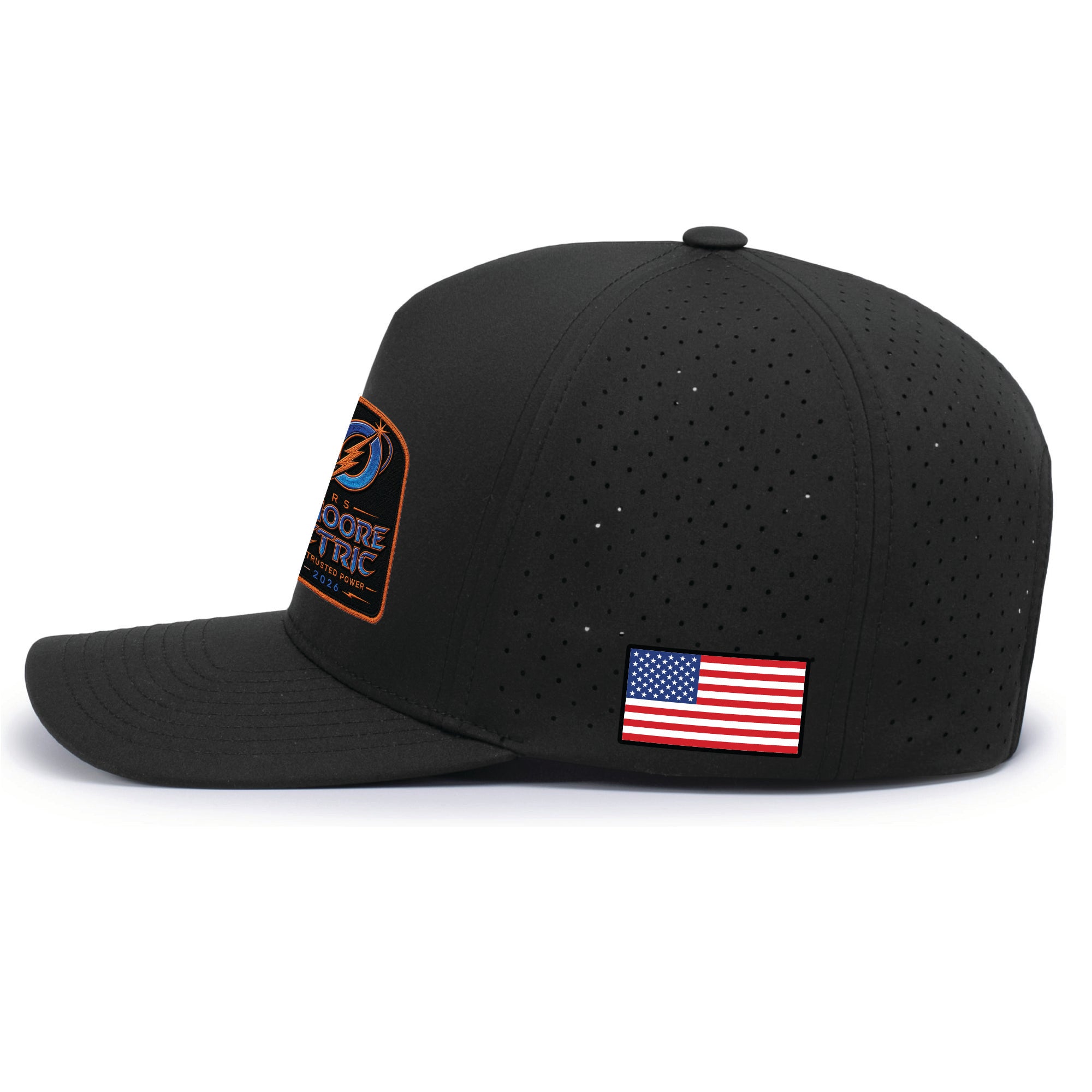 Dan Moore Electric 30 Year Perforated Snapback Cap