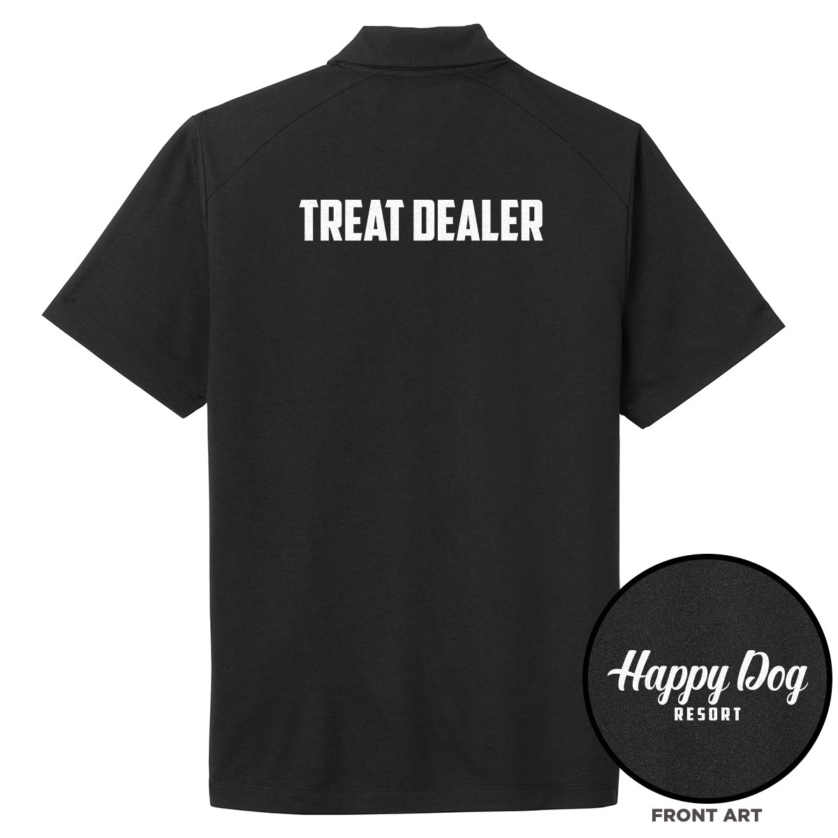 Happy Dog Men's Performance Wicking Polo