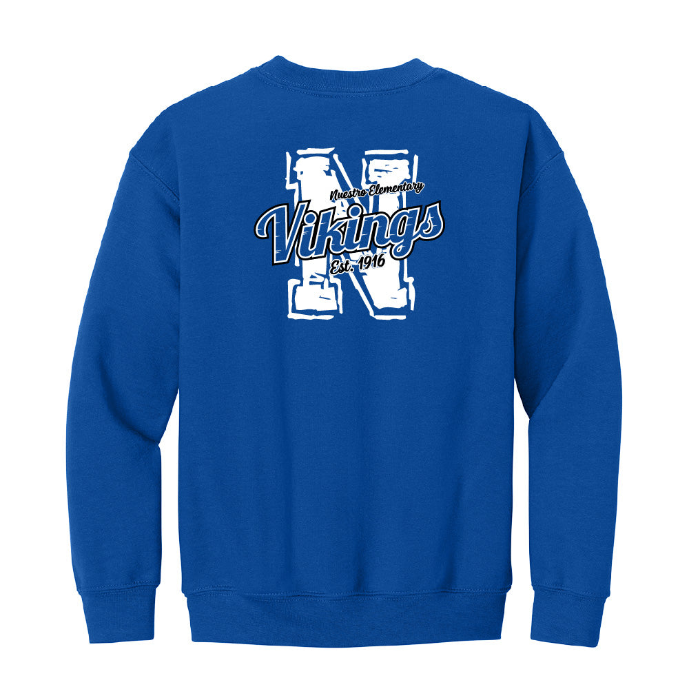 Nuestro School Kids Spirit Crewneck Sweatshirt
