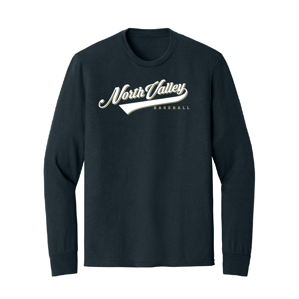North Valley Baseball Script Long Sleeve T-Shirt - Multiple Colorways