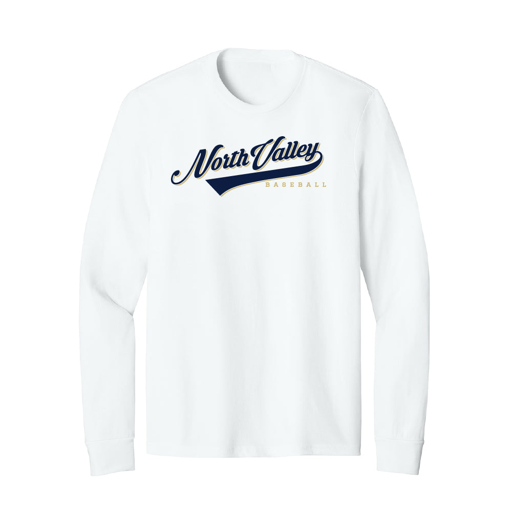 North Valley Baseball Script Long Sleeve T-Shirt - Multiple Colorways