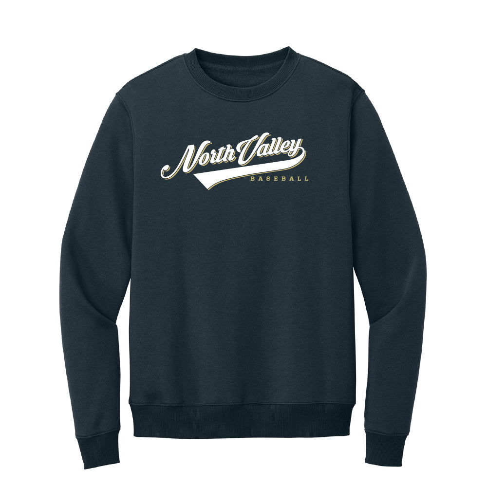North Valley Baseball Script Crewneck Sweater - Multiple Colorways
