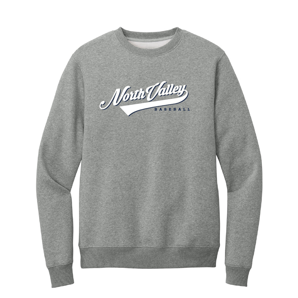 North Valley Baseball Script Crewneck Sweater - Multiple Colorways