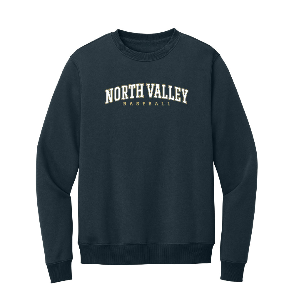 North Valley Baseball Collegiate Crewneck Sweater - Multiple Colorways