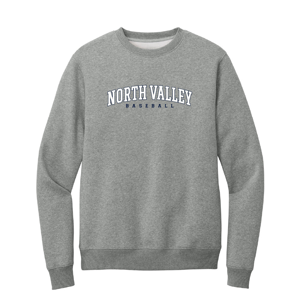 North Valley Baseball Collegiate Crewneck Sweater - Multiple Colorways