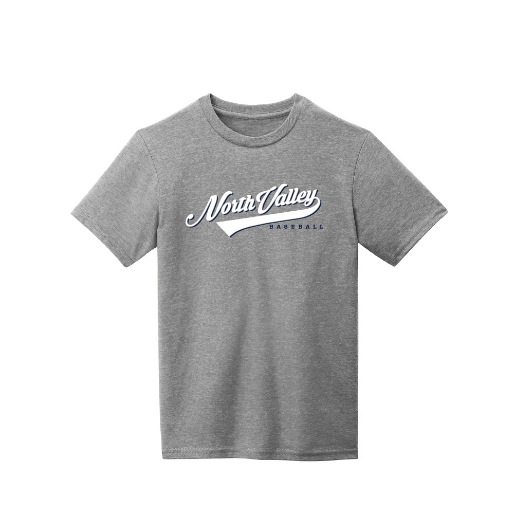 North Valley Baseball Script Youth T-Shirt - Multiple Colorways