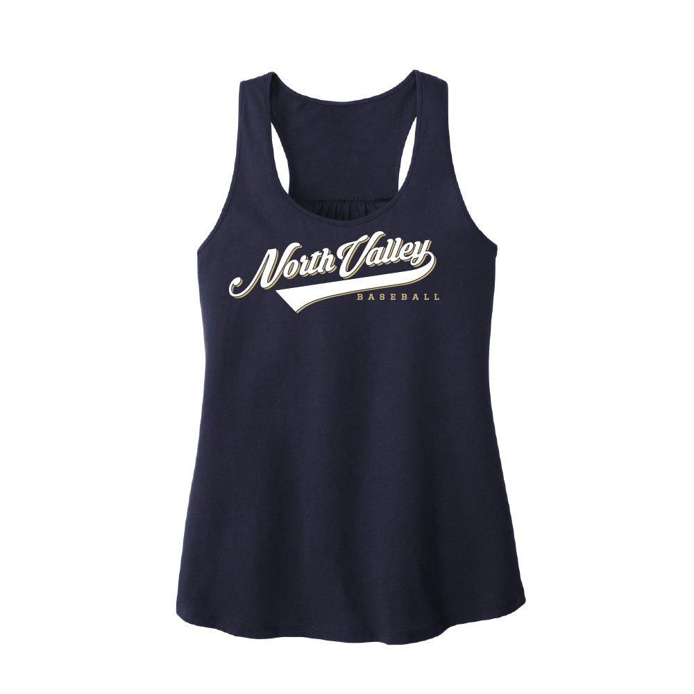 North Valley Baseball Script Ladies Tanktop - Multiple Colorways