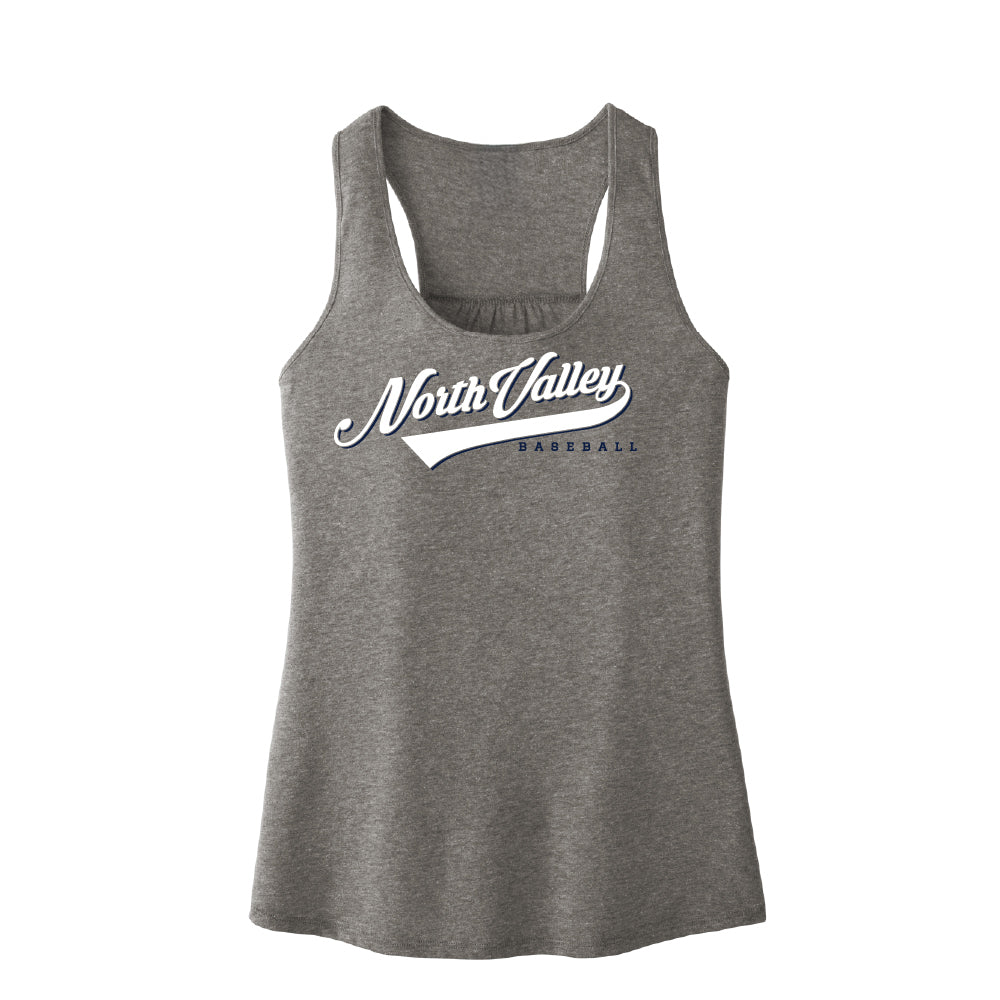 North Valley Baseball Script Ladies Tanktop - Multiple Colorways