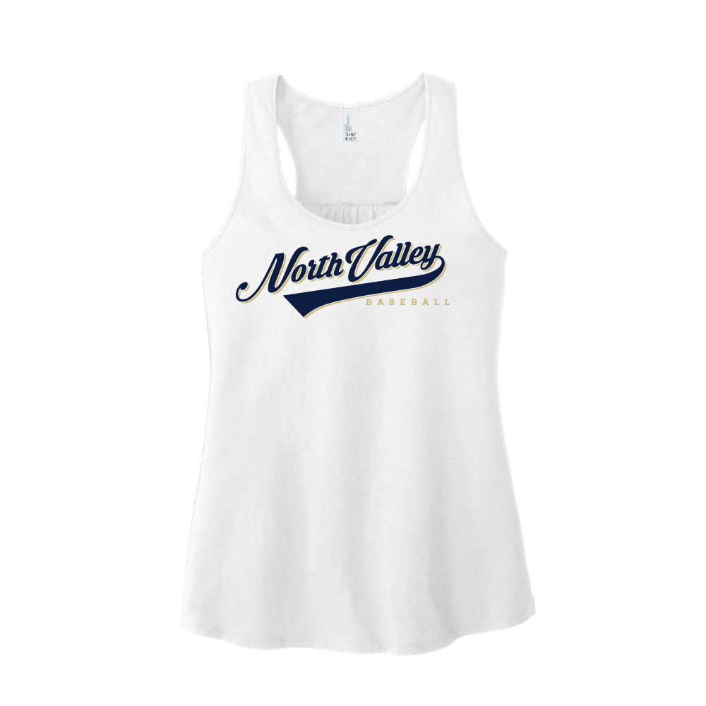 North Valley Baseball Script Ladies Tanktop - Multiple Colorways