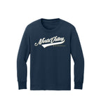 North Valley Baseball Script Youth Long Sleeve T-Shirt - Multiple Colorways