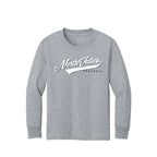 North Valley Baseball Script Youth Long Sleeve T-Shirt - Multiple Colorways