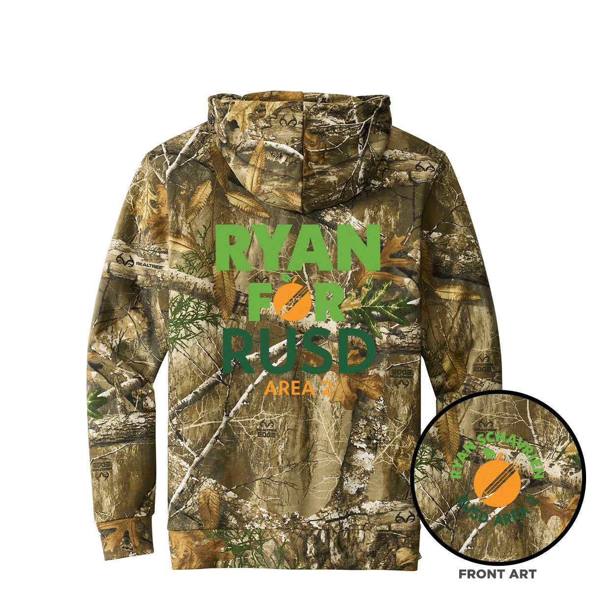 Ryan 4 RUSD Campaign Realtree Camo Premium Hoodie