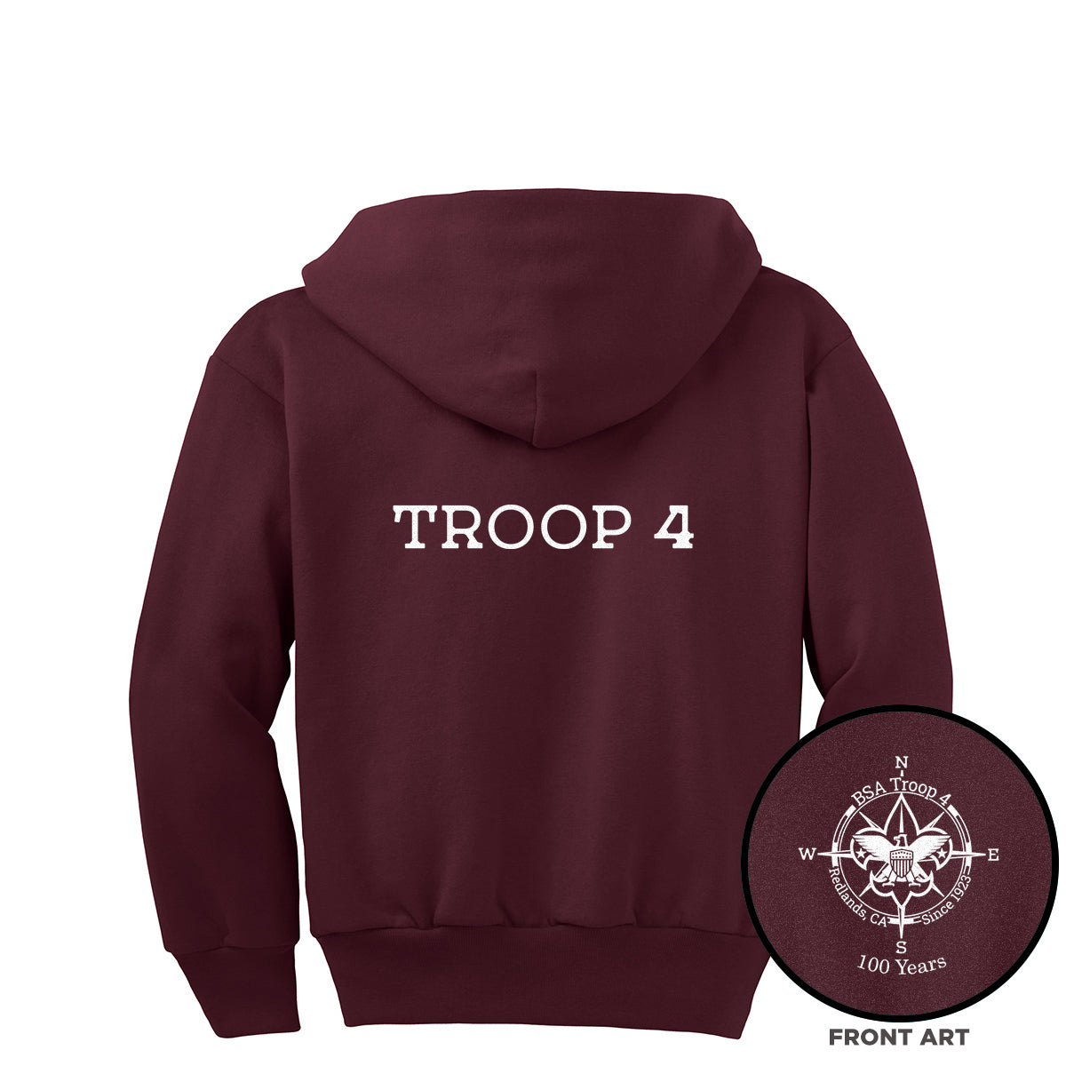 Scouting America Troop 4 Youth Zip Hoodie