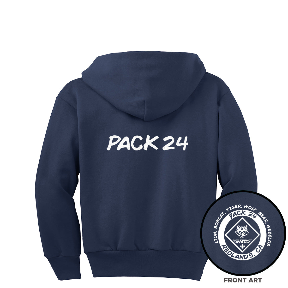 Scouting America Pack 24 Youth Zip Hoodie