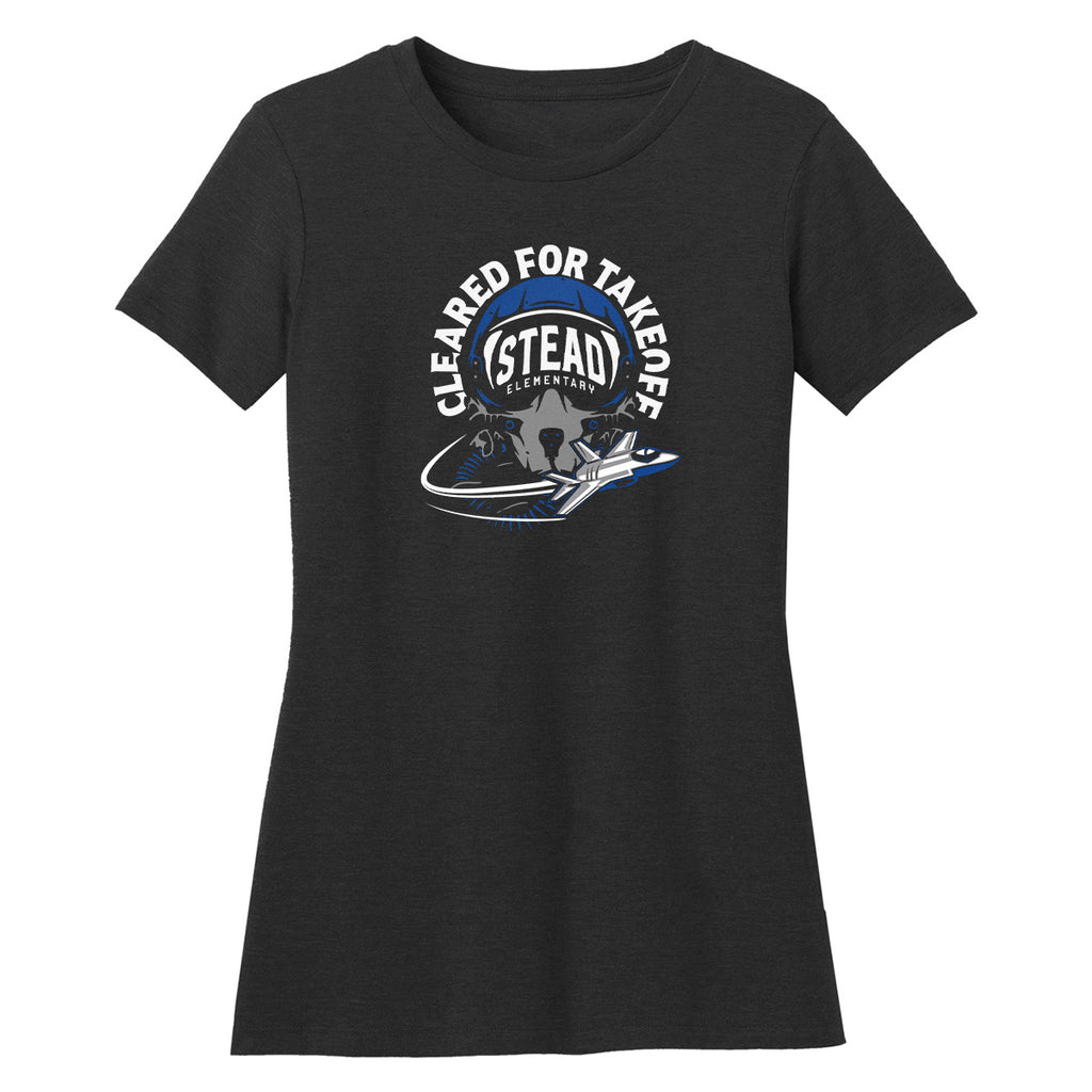 Stead Elementary Women's "Cleared For Takeoff" Premium T-Shirt
