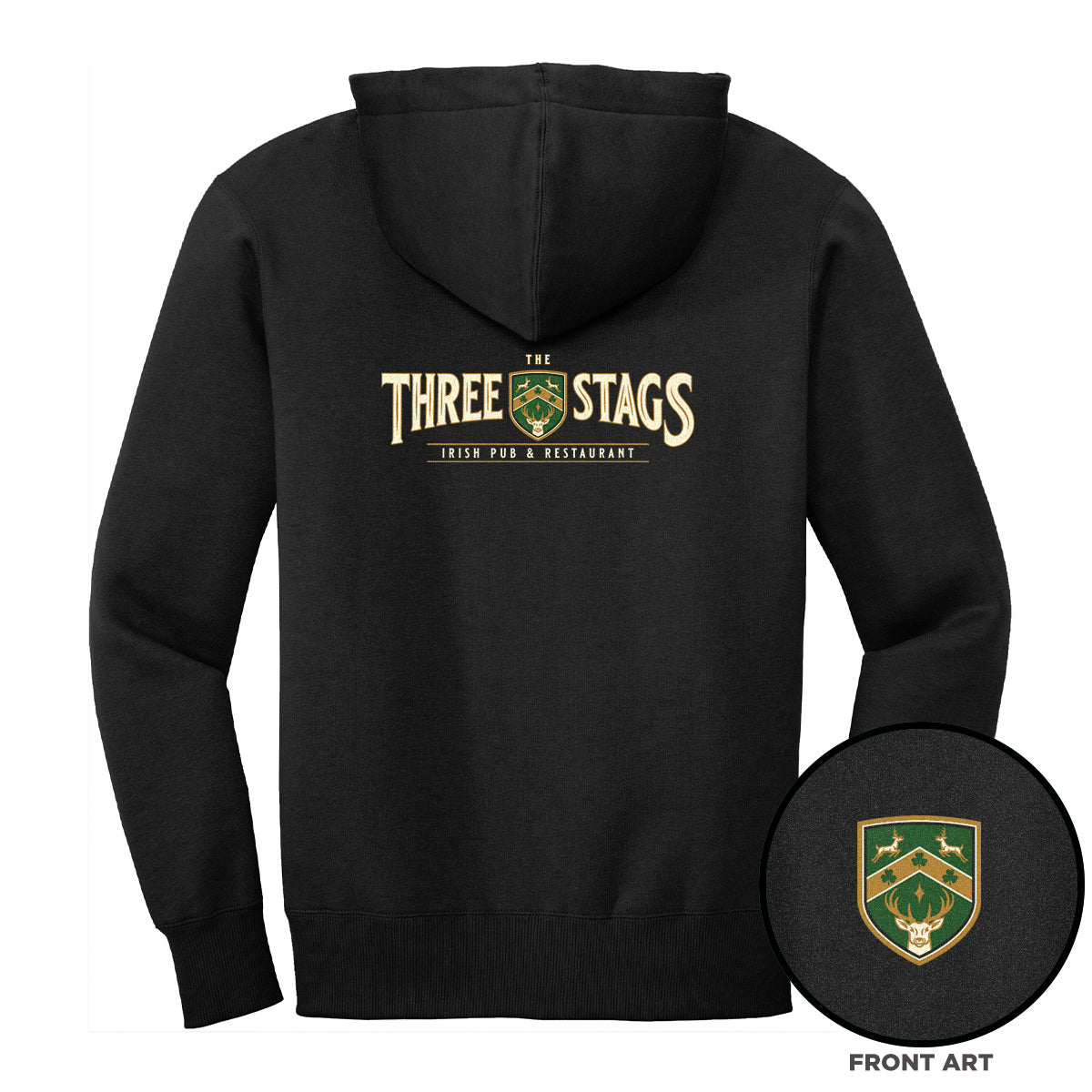 The Three Stags "Barstool" Premium Zip Hoodie