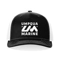 Umpqua Marine Badge Black & White Trucker Hat