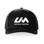 Umpqua Marine Logo Black Trucker Hat